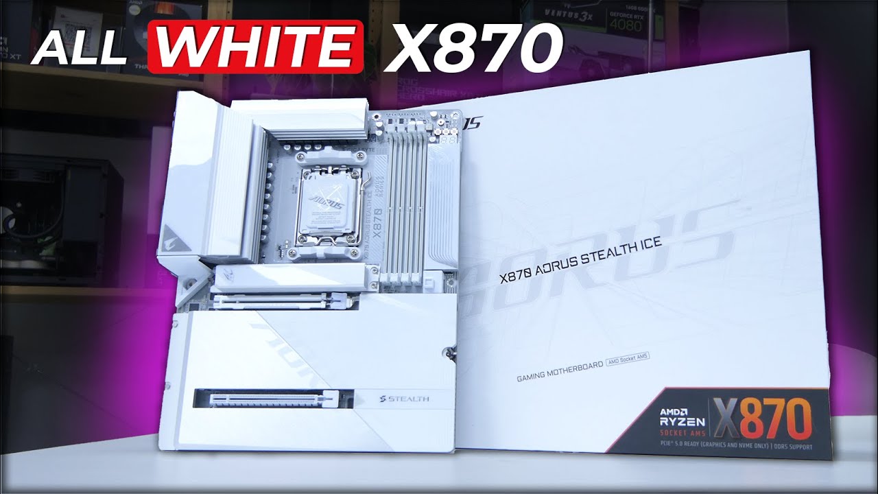 Has Gigabyte Created the BEST WHITE Board? (X870 Aorus Stealth Ice)