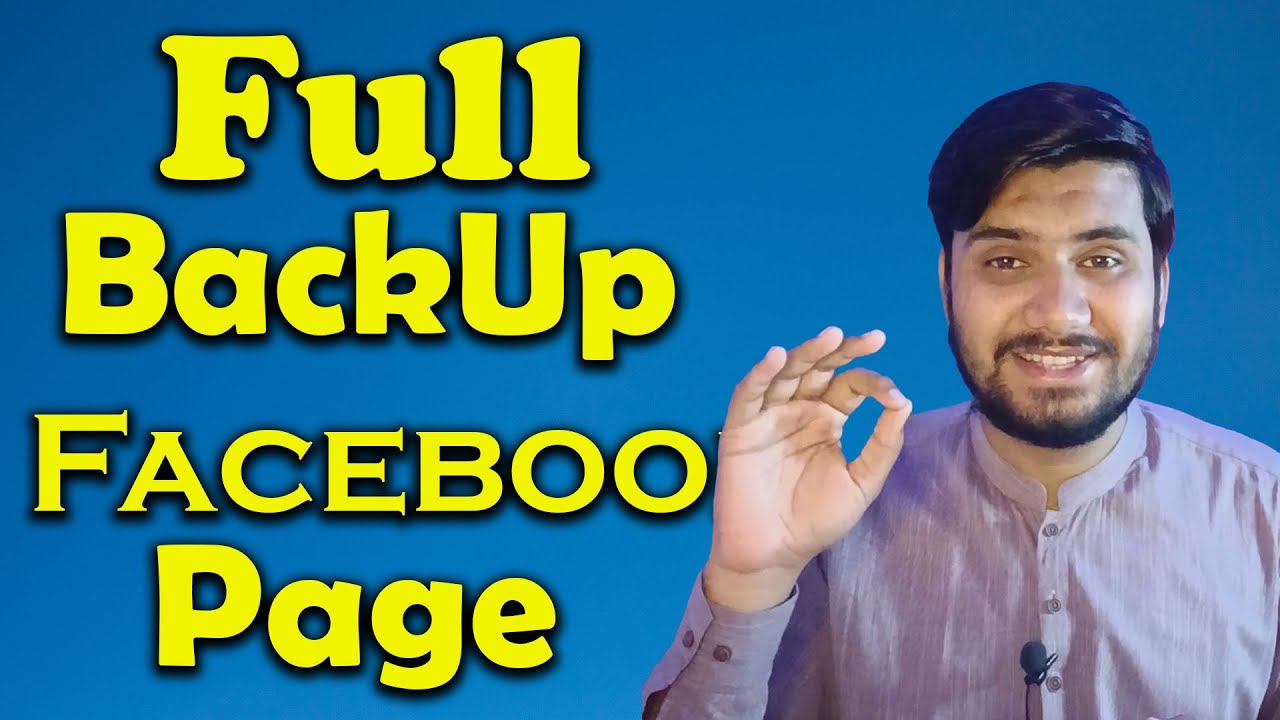 How To Create Backup Of Facebook Page || Full Backup Of Facebook Page Now