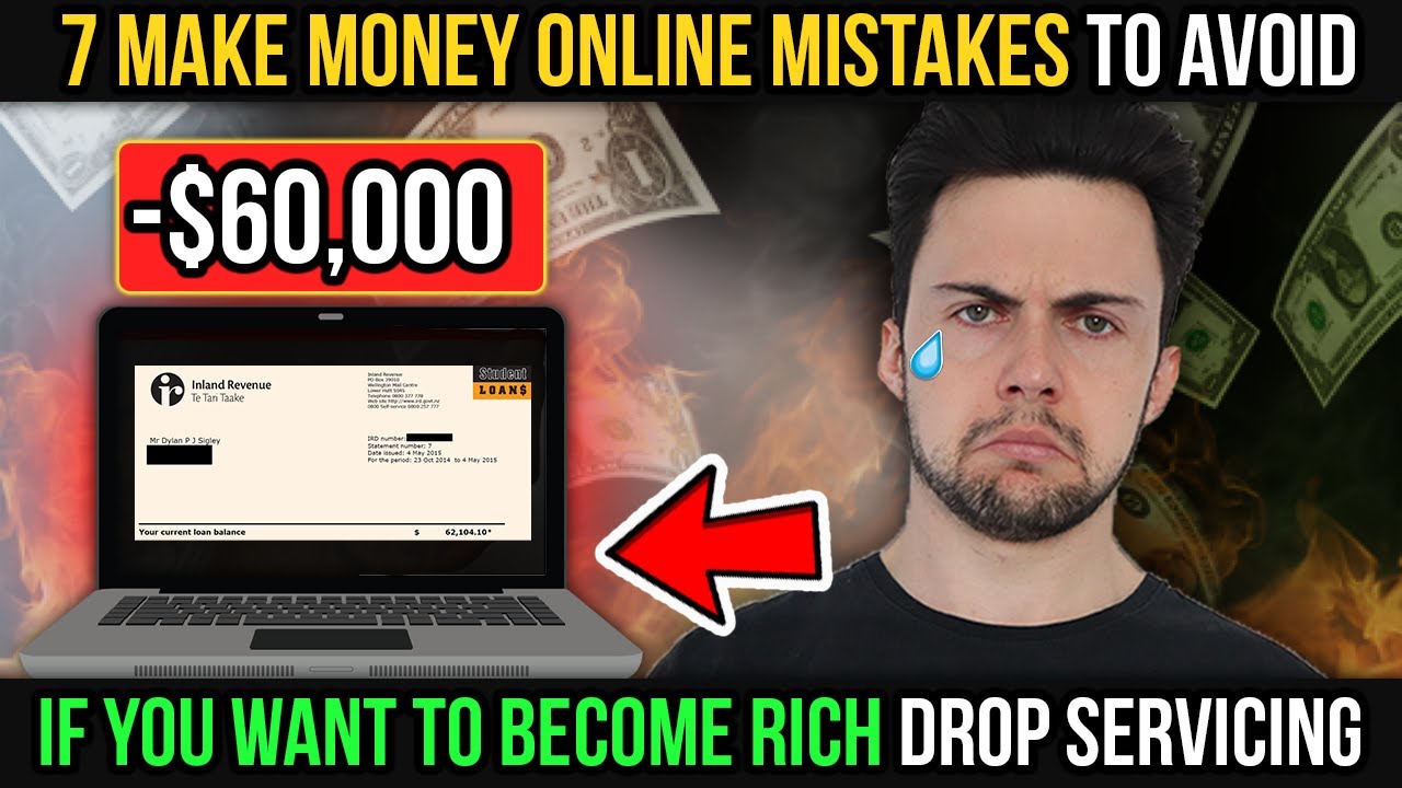 7 Make Money Online Mistakes To Avoid (If You Want To Become Rich) With Drop Servicing