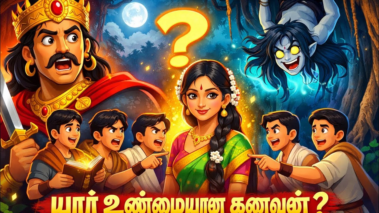 யார் உண்மையான கணவன்? | விக்ரமாதித்தன் வேதாளம் கதை | Tamil Moral Story