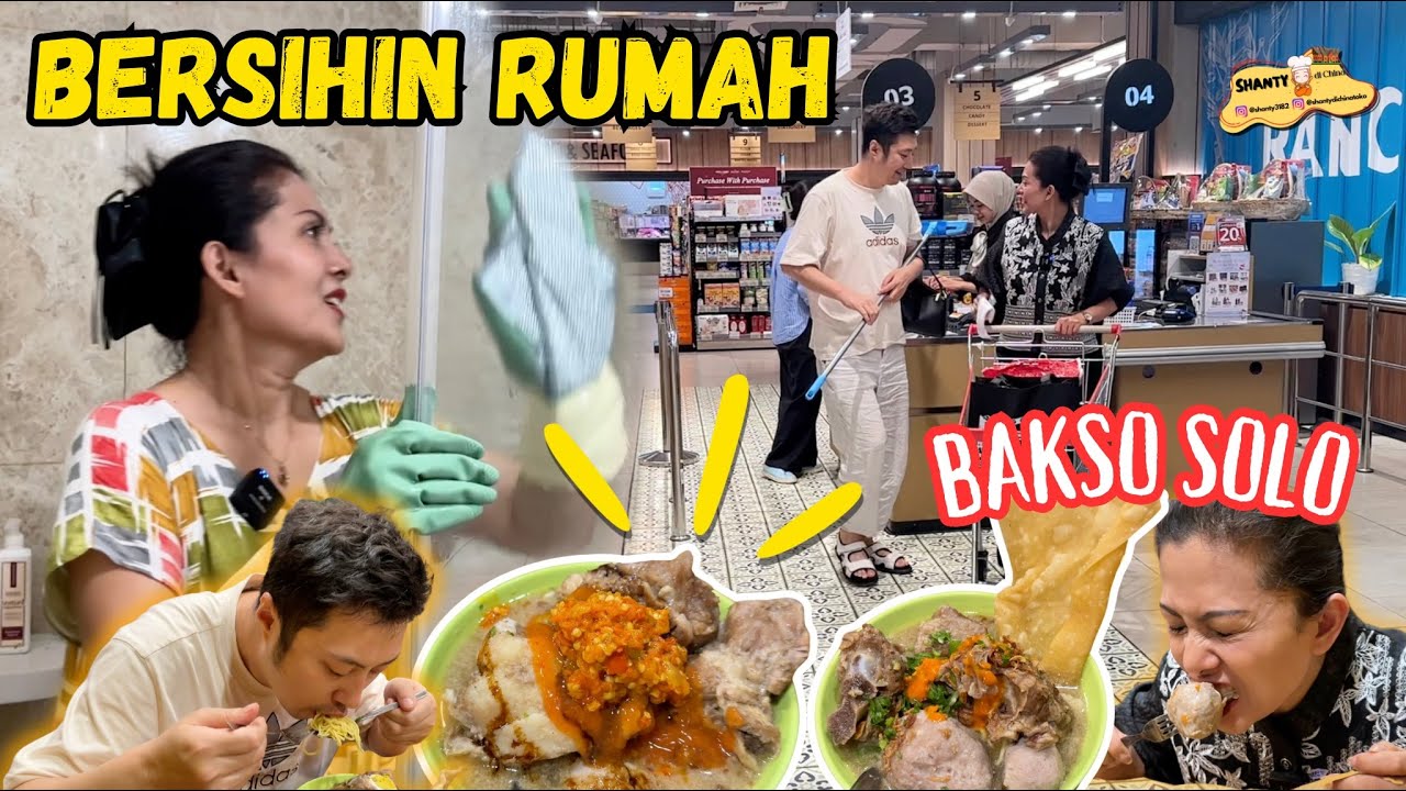 PERTAMA KALI BAWA KELUARGAKU MAKAN BAKSO SOLO SETELAH GOTONG ROYONG BERSIH-BERSIH RUMAH, PUAS!🤭❤️
