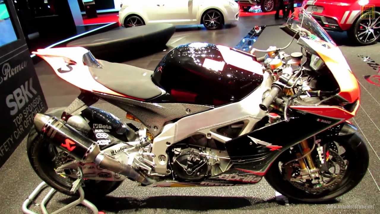 2012 Aprila RSV4 Motorcycle - Max Biaggi - 2012 Paris Auto Show - 2012 Mondial de l'Automobile
