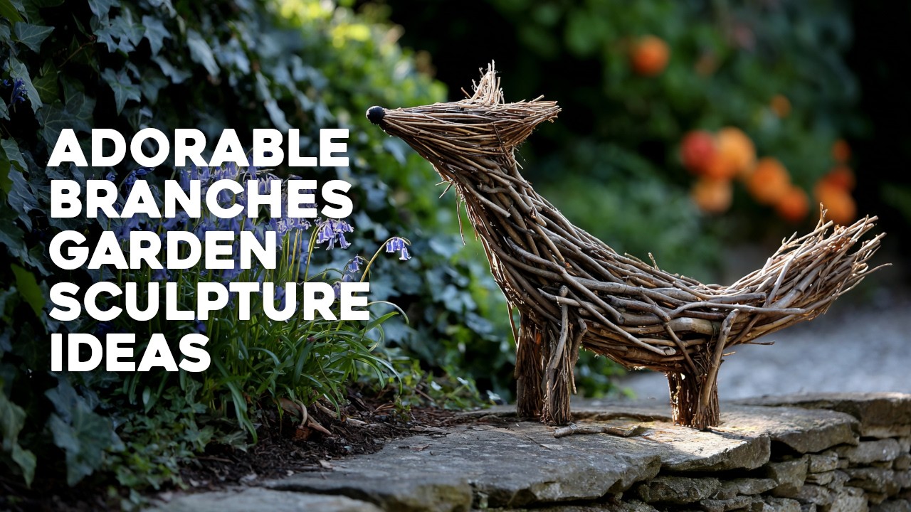 🪵 Turn Fallen Branches Into Adorable Garden Sculptures