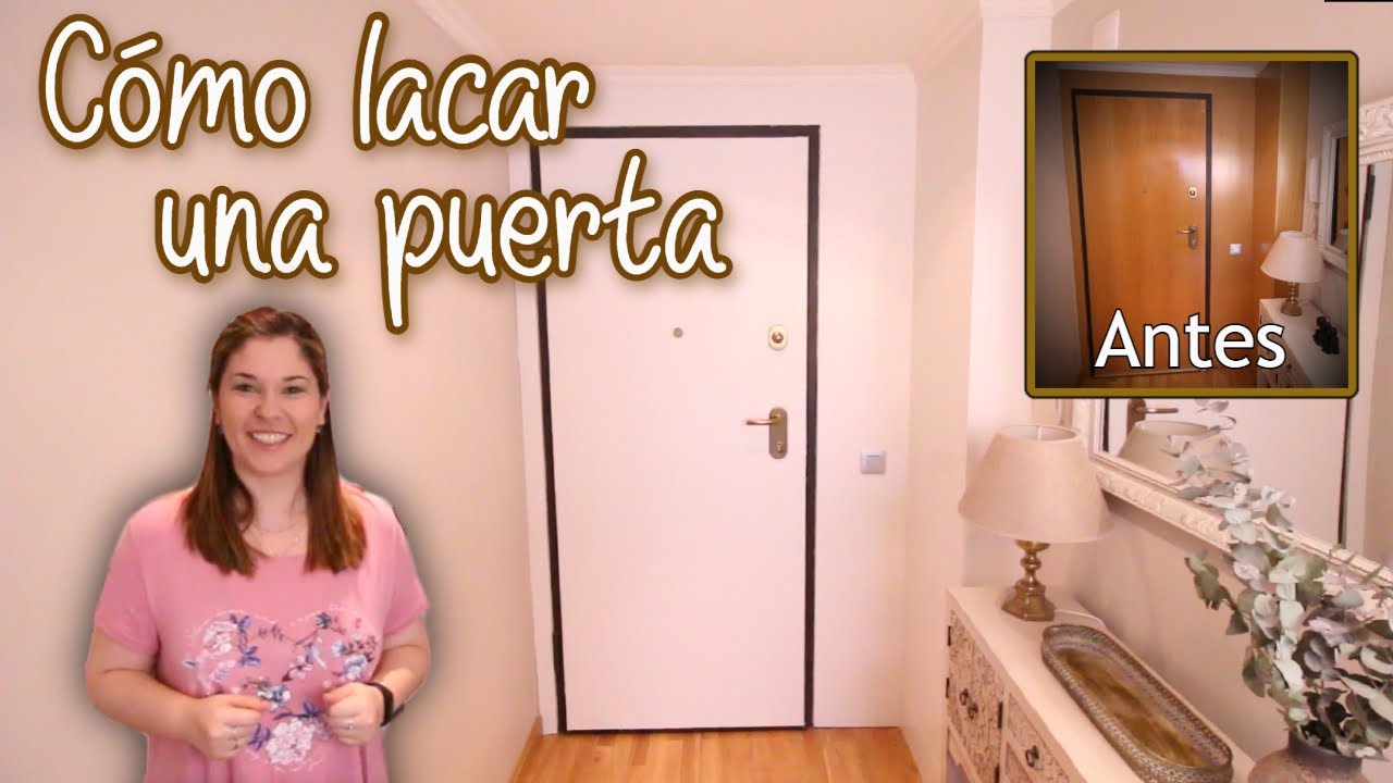 LACAR PUERTA de MADERA ¡CAMBIO ESPECTACULAR SIN OBRAS! 😍🖌️ Paso a Paso 👣 DIY