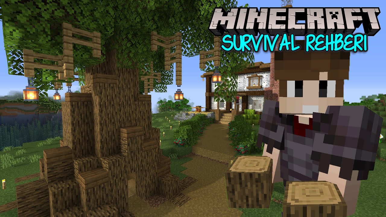 Tam Otomatik AFK AĞAÇ FARMI !! / Minecraft Survival Rehberi B19