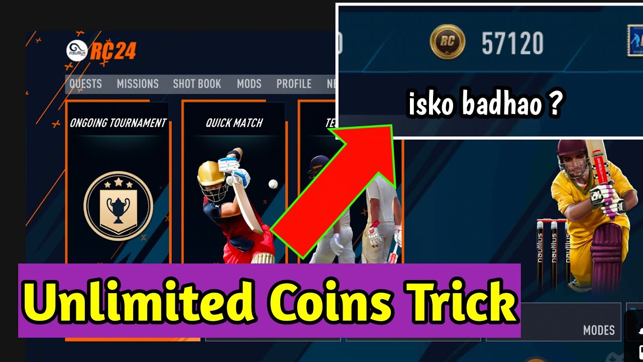 How To Increase Coins in Real Cricket 24 | Real Cricket 24 Me Coins Kaise Badhaye | RC 24 Coin Trick