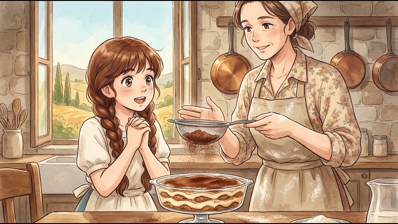 Grandma's Secret Tiramisu | Relaxing Ghibli Style ASMR Cooking