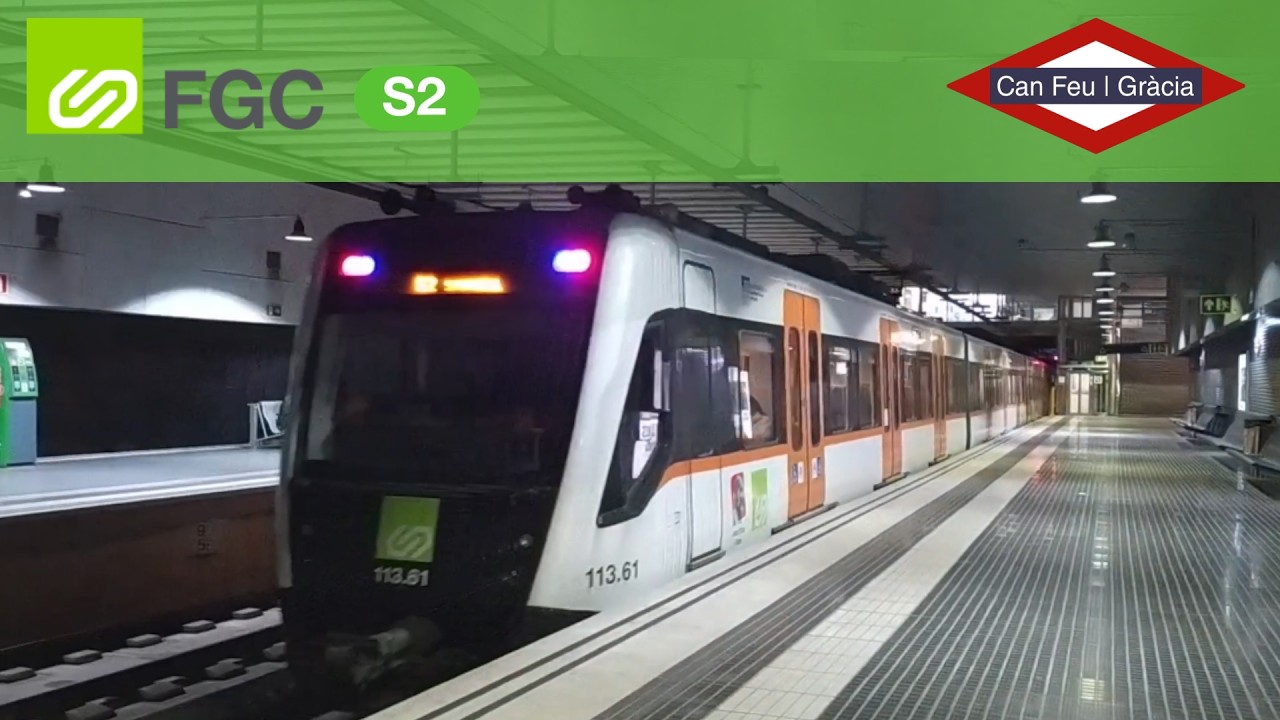 FGC Can Feu | Gràcia | Metro del Vallès S2 | UT 112, 113 i 115