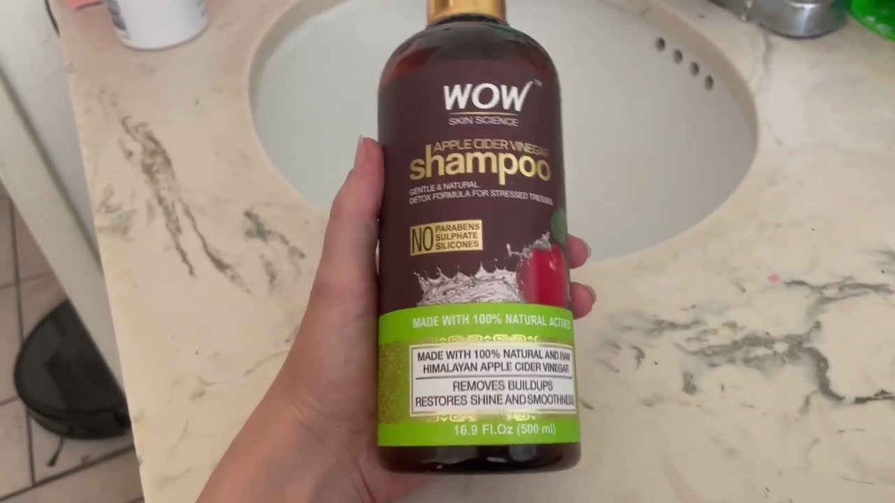 WOW Skin Science Apfelessig Shampoo, kl&auml;rendes Shampoo gegen Ablagerungen, reinigendes Shampoo