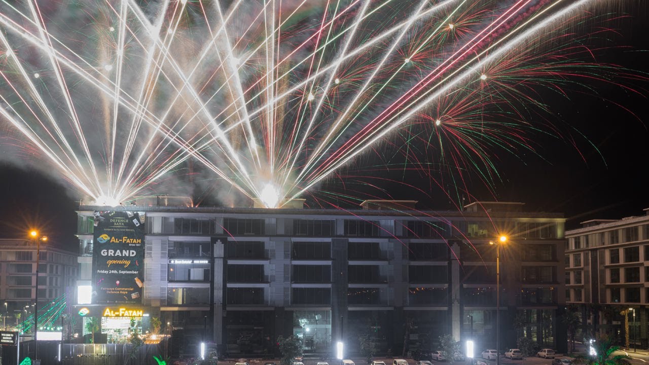 Alfatah Defence Raya Opening Fireworks Phase 6 DHA, Lahore- Pakistan