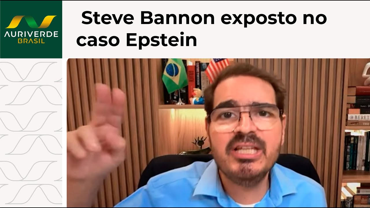 Rodrigo Constantino: Steve Bannon exposto no caso Jeffrey Epstein