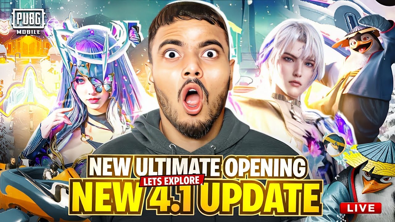 NEW UPDATE + CRATE OPONING LIVE / PUBG MOBILE