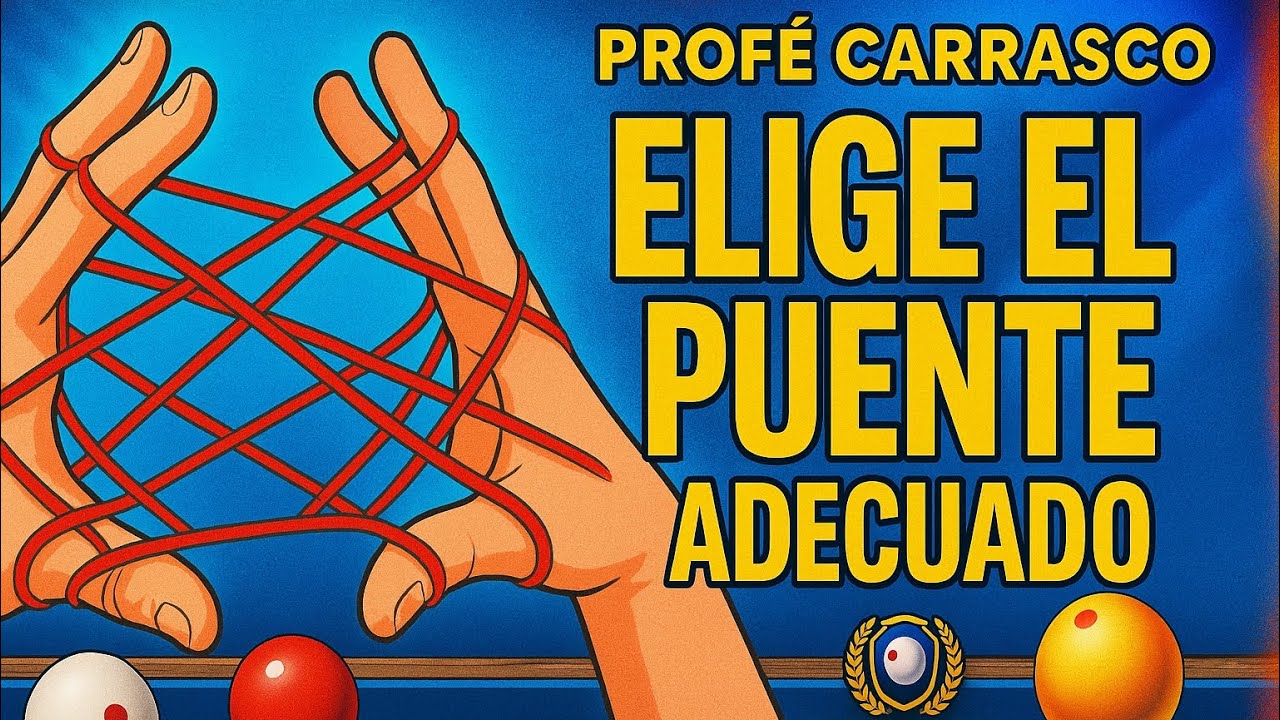 ¿Cómo usar el puente en el billar? Aprende con Jaime Carrasco | UniBillar 👌
