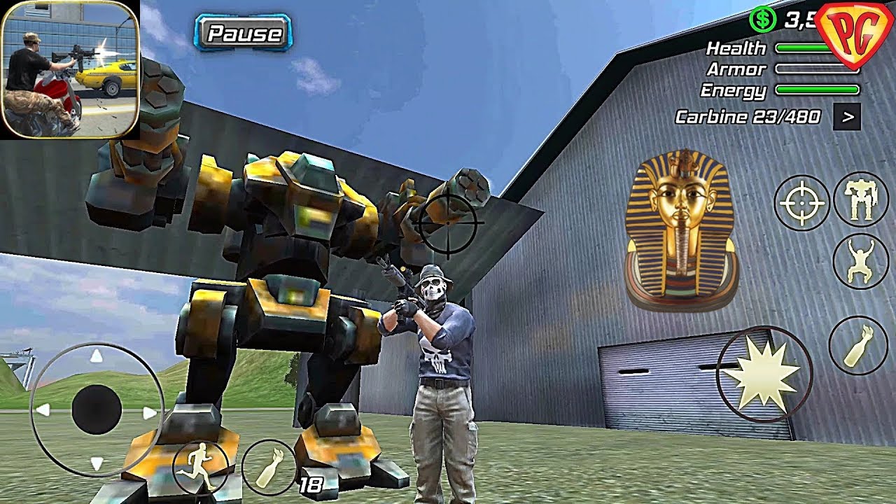 Grand Action Simulator - New York Car Gang #20 I found the Robot