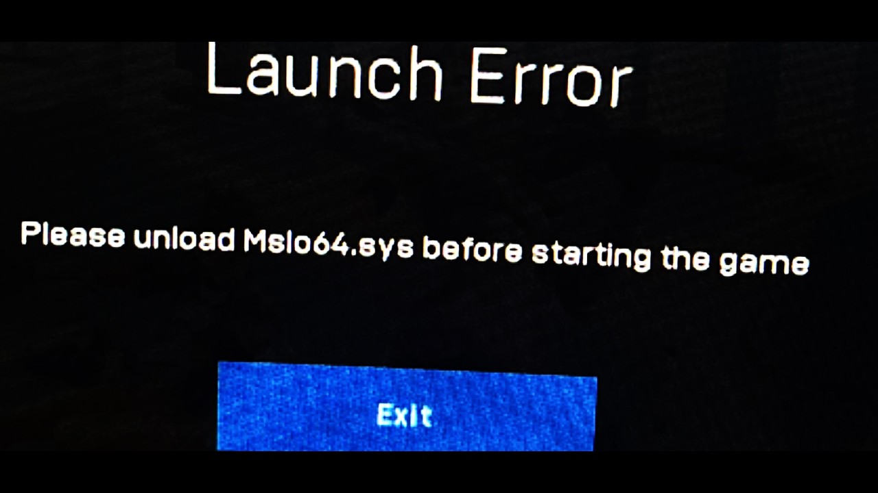 Как исправить ошибку запуска Fortnite: &laquo;Please Unload MsIo64.sys Before Starting The Game&raquo;