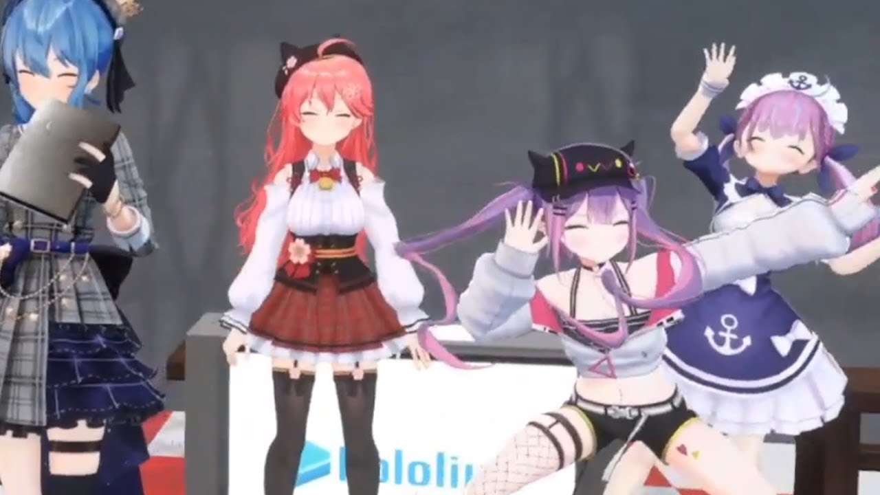 Aqua and Towa keep flirting while Sui-chan reading her script【Hololive】