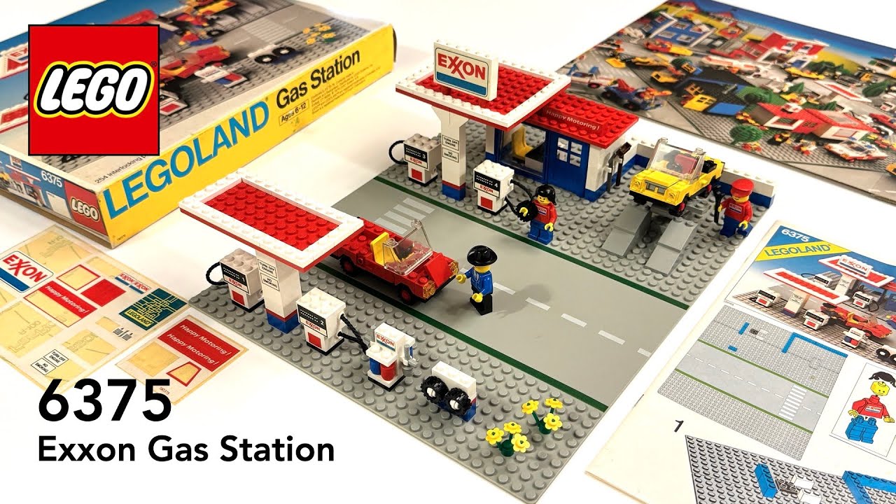 LEGO Exxon Gas Station Set 6375 Speed Build - 4K HD