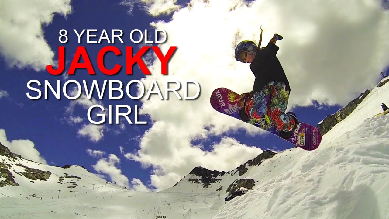 8 Year Old Snowboard Girl Jacky!