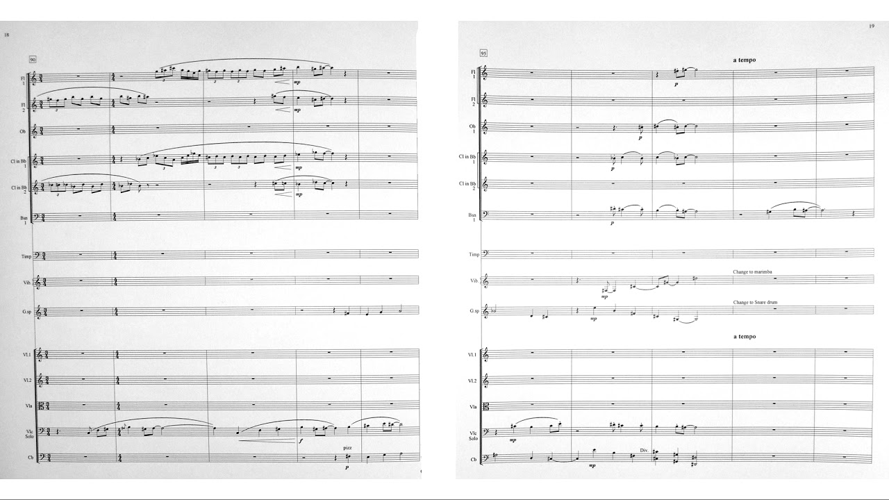 Pertti Jalava: Symphony No 2   movement 1 - with score - partitura