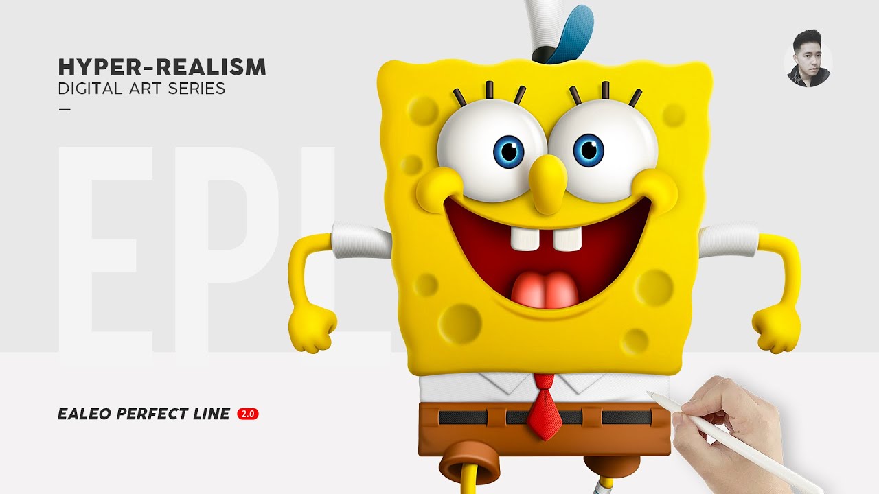 Drawing Spongebob with iPad Pro｜安亚类