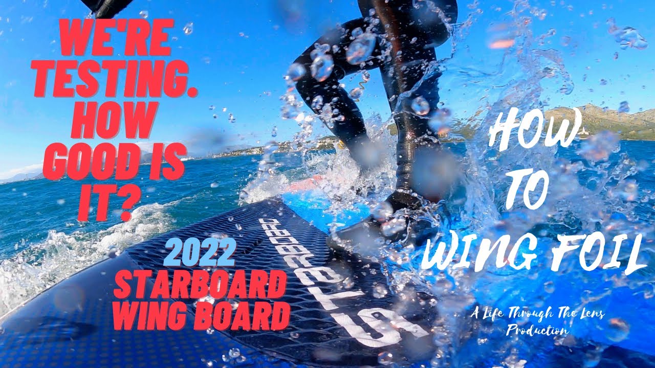 How to wing foil. First test rides of the 2022 Starboard Wing board.