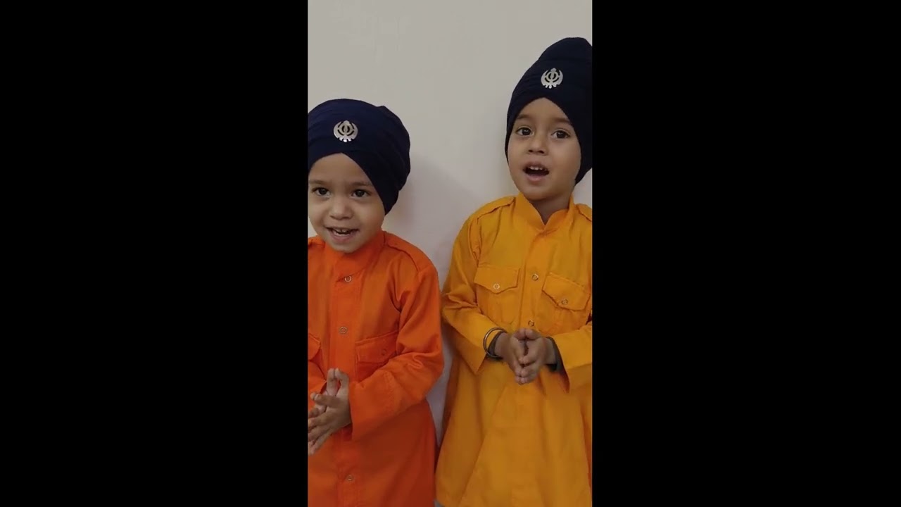 Mool Mantar By 3 year Old Twins Baby | Mool Mantar For Kids | ਮੂਲ ਮੰਤਰ