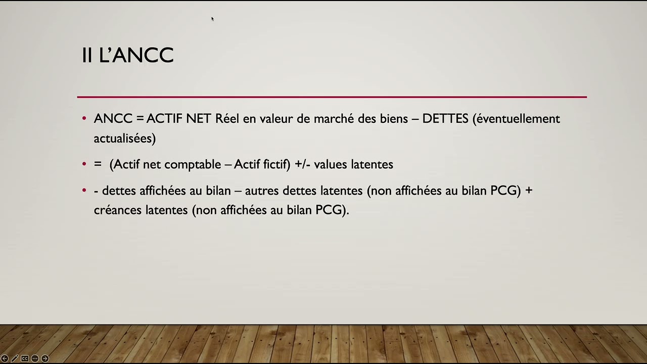 CHAPITRE 1 MÉTHODE PATRIMONIALE D'ÉVALUATION D'ENTREPRISE