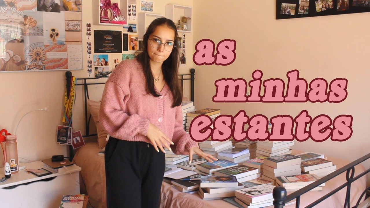 organizei as estantes + bookshelf tour