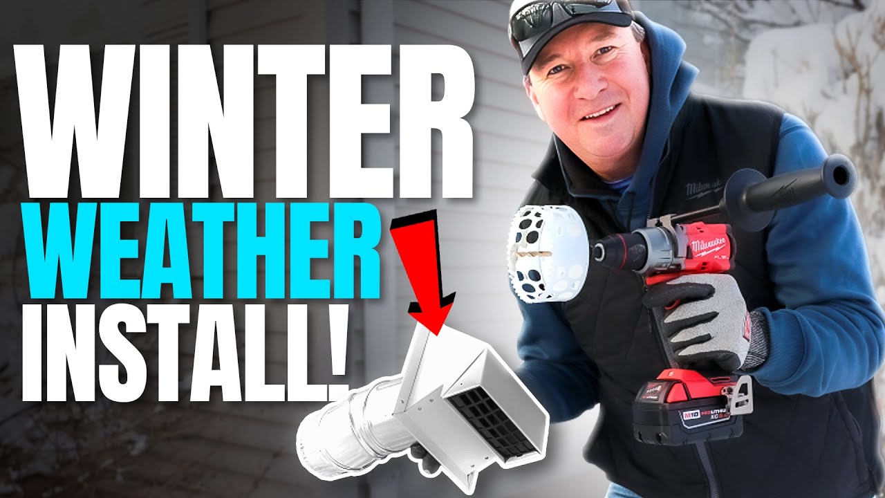 How to Install a Basement Bathroom Exhaust Vent--Even in the WINTER!