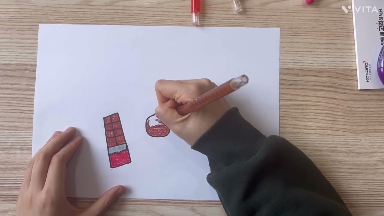 초콜릿들 그림 그리기 (목소리나옴주의)