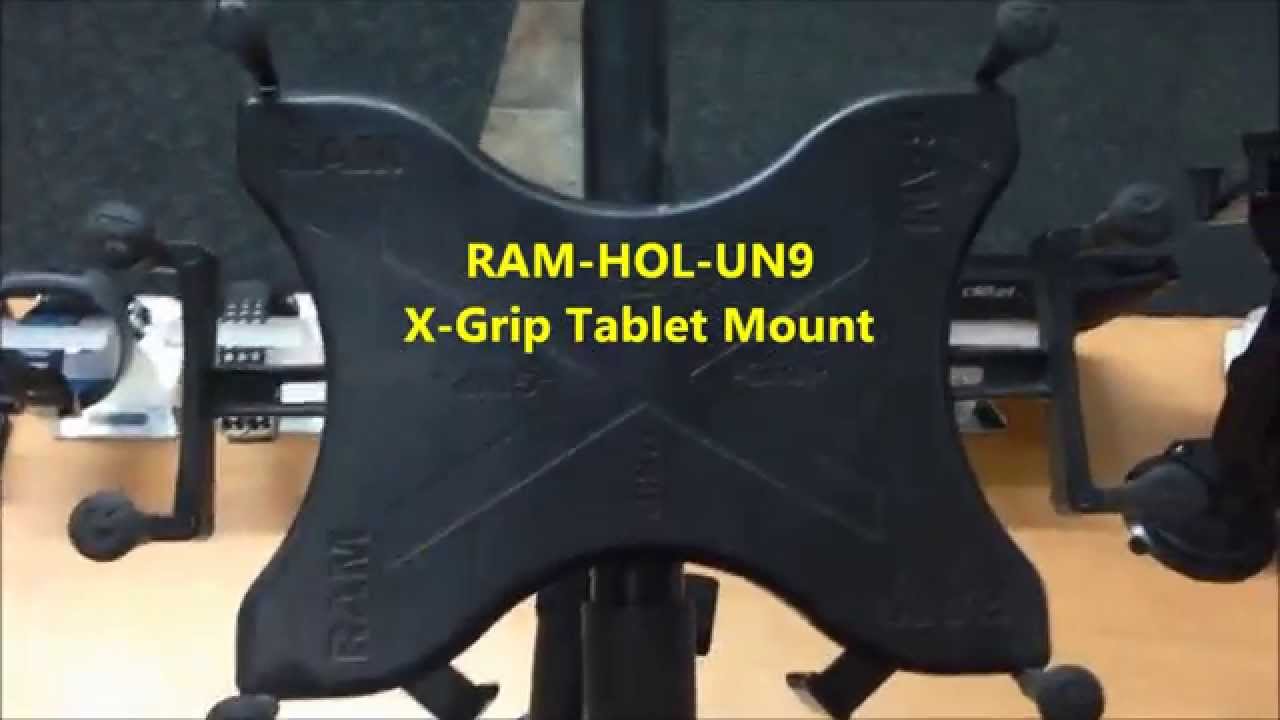 RAM X-Grip for Tablets with Rotoview, Keyboard & Drink Cup Holder Mount Demo - Prairie Geomatics