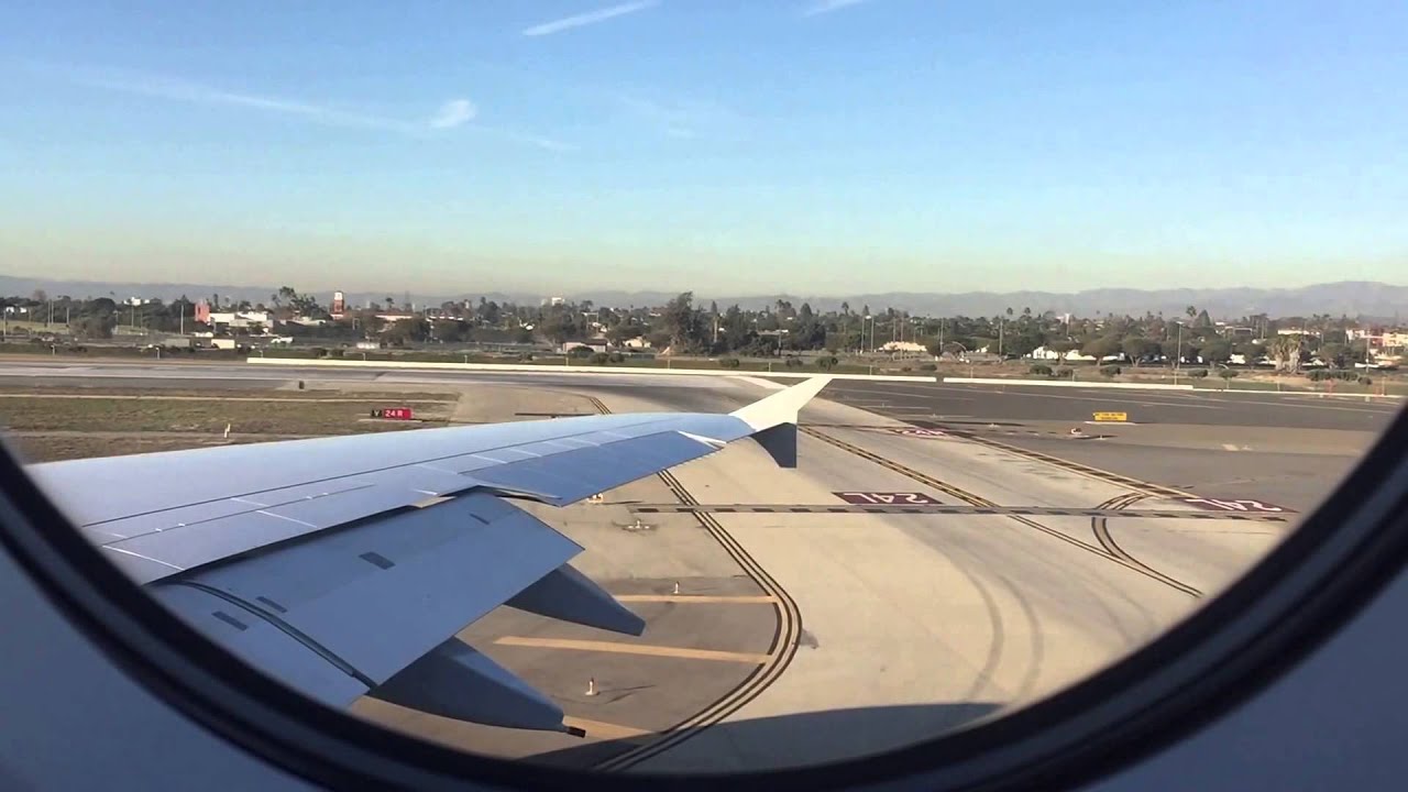Lufthansa A380 Taxi and Takeoff from Los Angeles