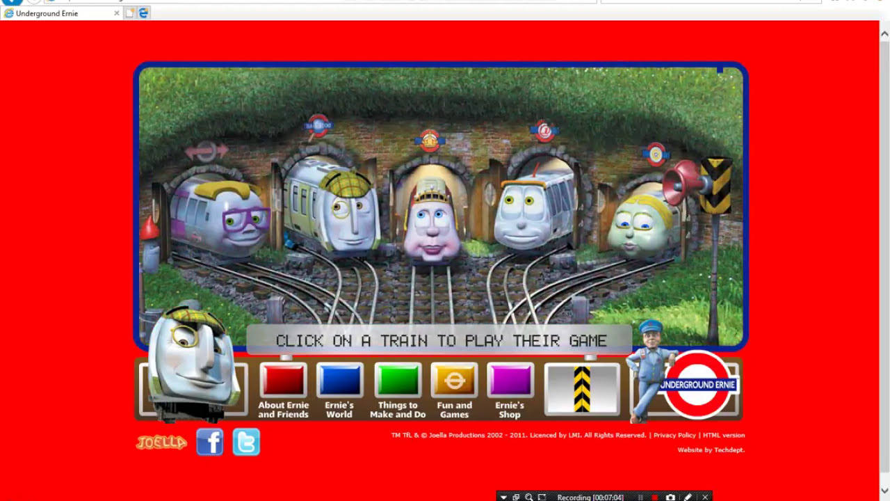 Underground Ernie website part 2