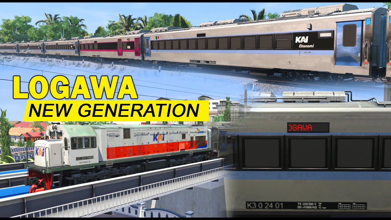 DINAS KA LOGAWA NEW GENERATION 2024 | TRAINZ SIMULATOR INDONESIA