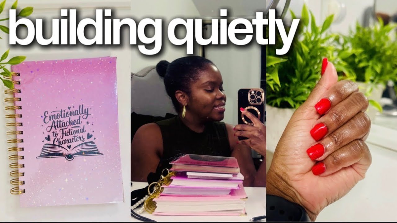 Project Me Ep. 2: New Book Journal Reveal, Small Biz Orders & GelX Nails At Home✨📚💅🏾