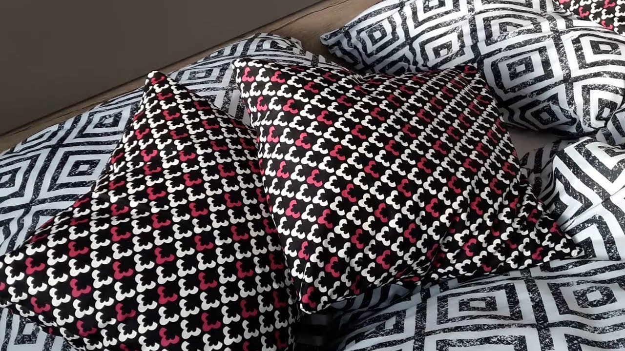 DIY jednoduchý povlak na polštářek - podrobný návod
