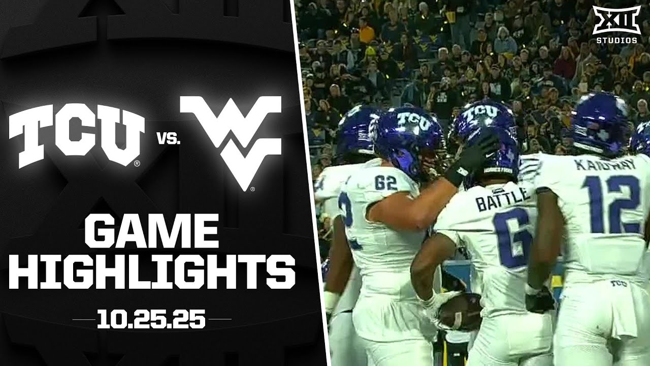 TCU vs. West Virginia Game Highlights | 2025 Big 12 Football