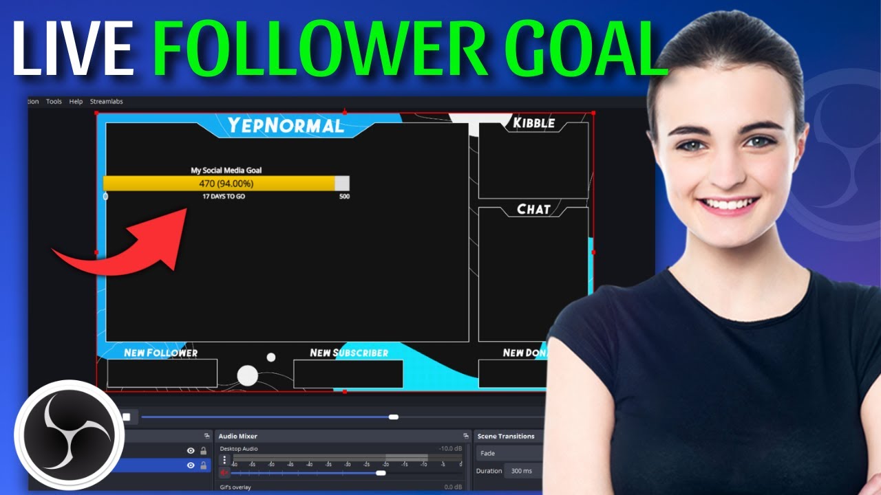 Add a Live Follower Goal Bar in OBS &mdash; Step-by-Step-Guide