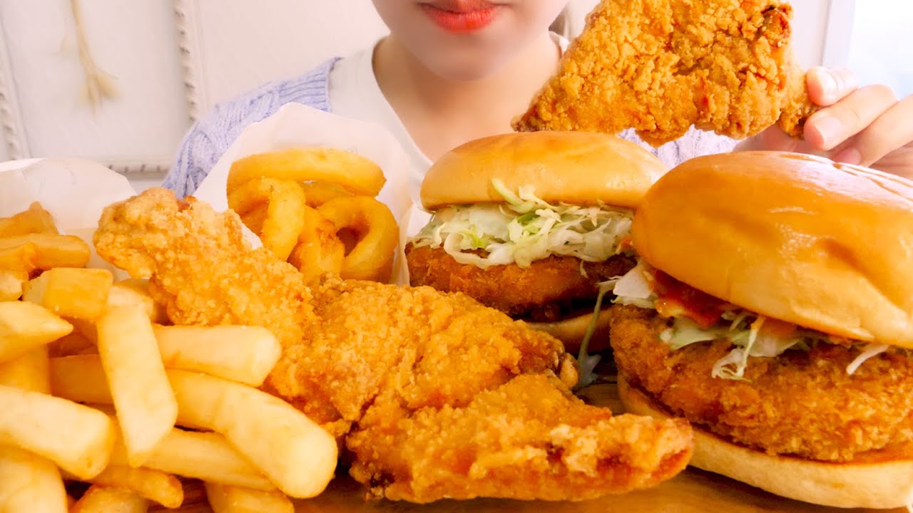 【咀嚼音】モス期間限定海老カツバーガー｜MOS BURGAER Eating Sounds/ASMR/mukbang