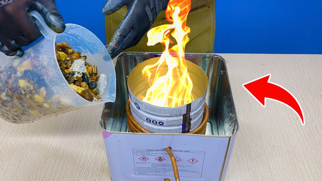 Электричество больше не нужно! Я сделал свою собственную каменную печь 3 в 1 для бесплатного отопле