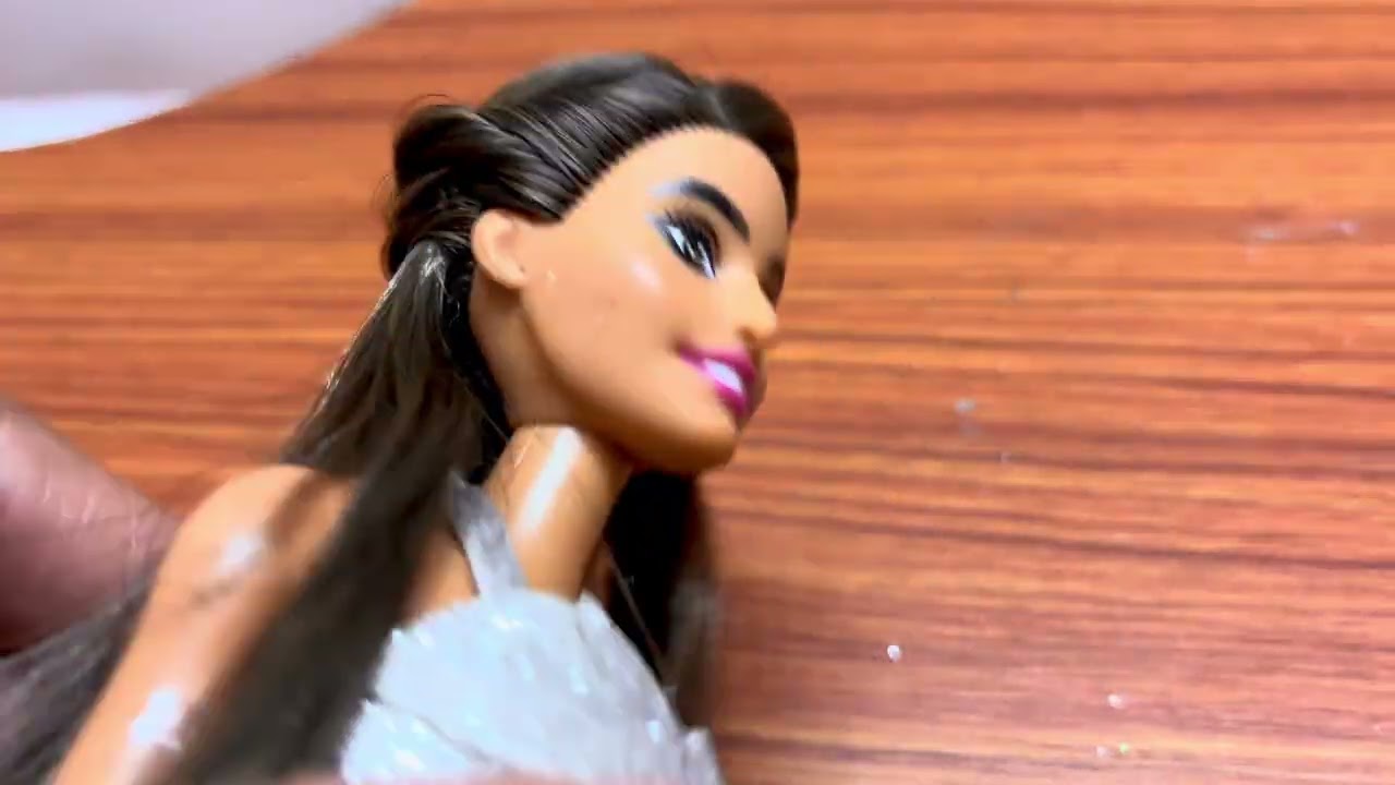 Boho Denim Barbie Makeover | Handmade Crop Top & Stylish Skirt Transformation 💙✨ #BarbieMakeover 