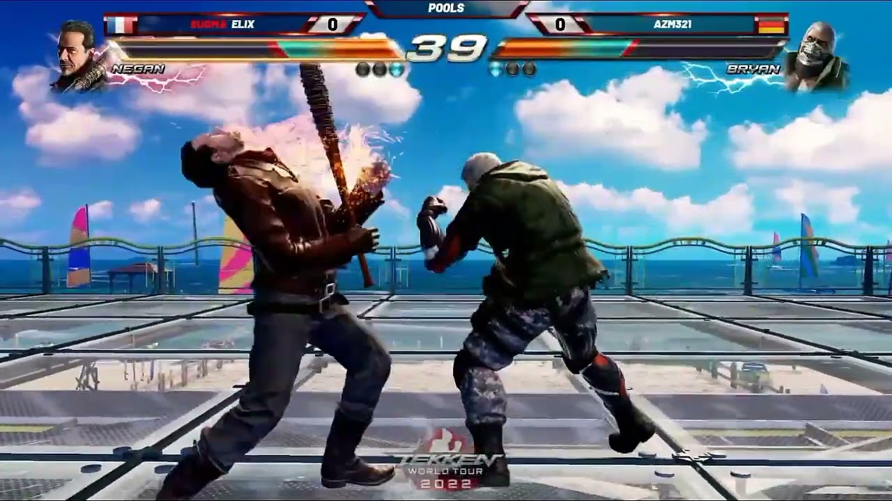 Tekken 7   Elix (Negan) Vs AZM321 (Brryan) VS Fighting X Master Event 2022