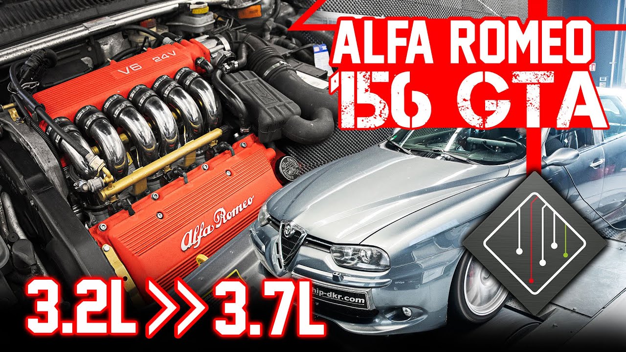 Alfa Romeo 156 GTA auf 3.7l Hubraum | Softwareabstimmung | Dyno - 100-200 | mcchip-dkr