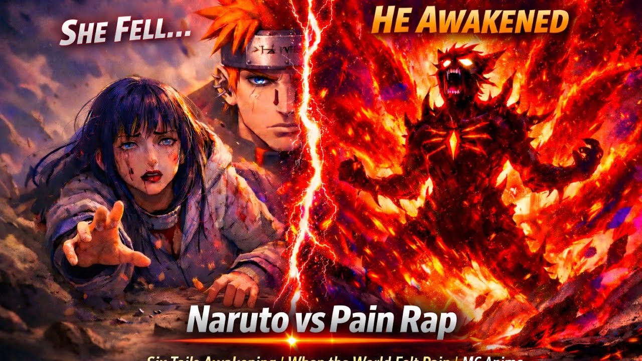 Naruto vs Pain Rap 🔥 Six Tails Awakening | When the World Felt Pain | MC Anime