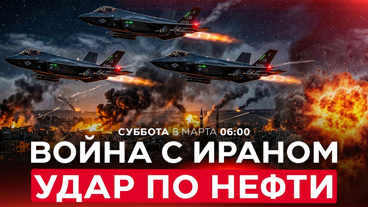 ИЗРАИЛЬ УДАРИЛ ПО 30 НЕФТЯНЫМ РЕЗЕРВУАРАМ НА ТЕРРИТОРИИ ИРАНА. СПЕЦЭФИР. 8 марта. 06:00