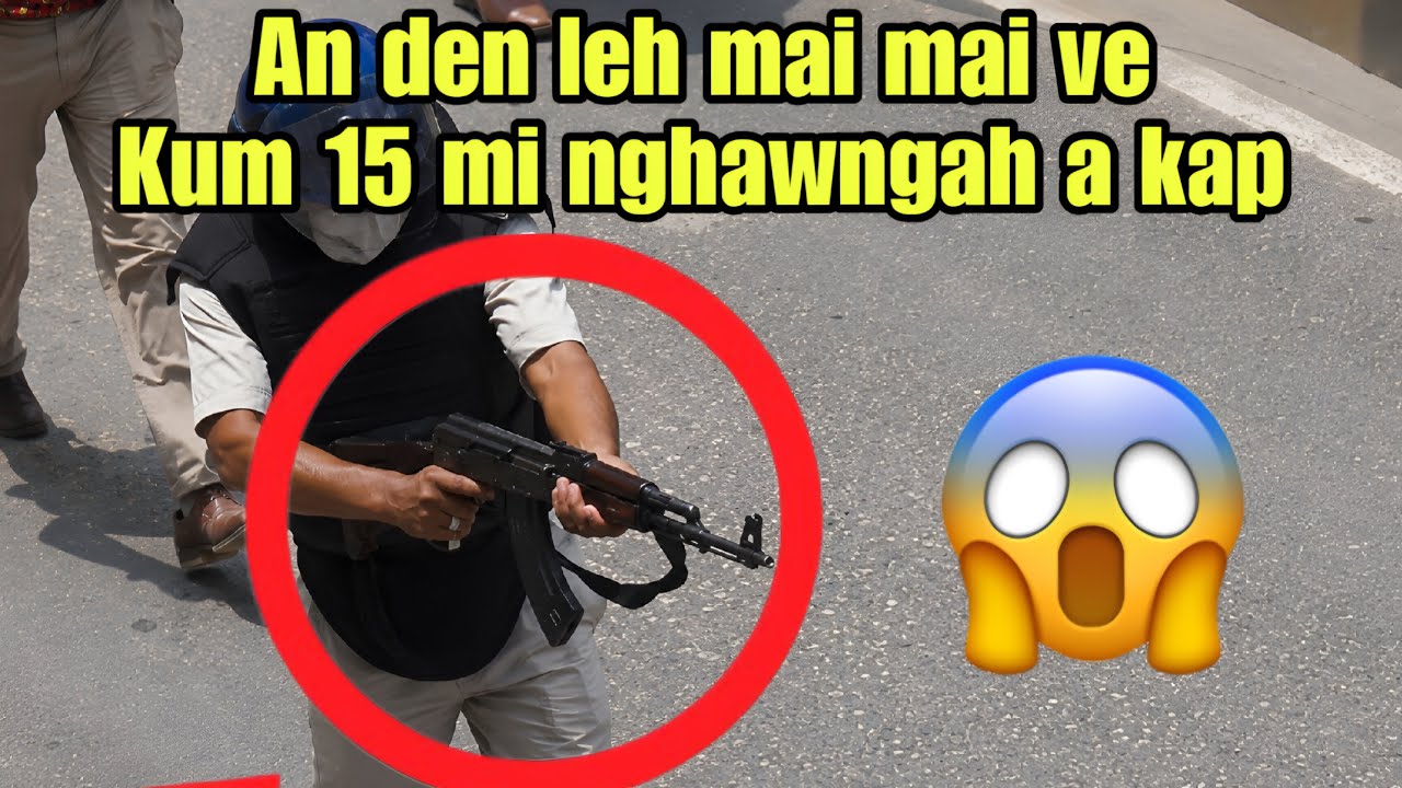 CJP Protest‼️Police-in AK47 in zirlai 3 a kap😱FIR 2000 chuang an register📈