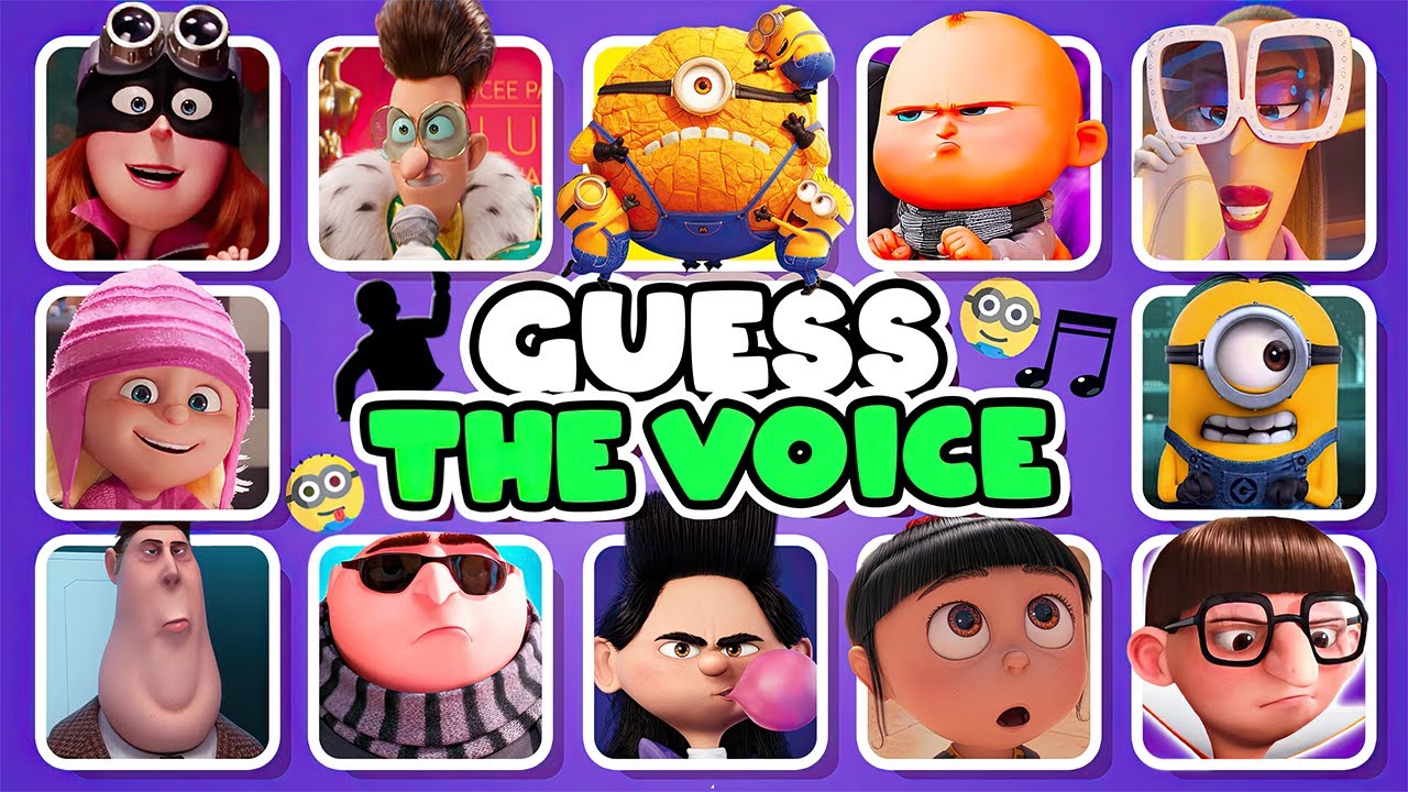 Can You Guess The Despicable Me 4 Characters By Their Voice...! 🍌🤓🔊|Great Quiz