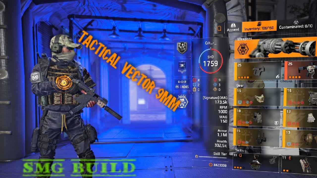 Gameplay 2021: Tom Clancy's The Division 2 Tactical Vector 9mm SMG Build