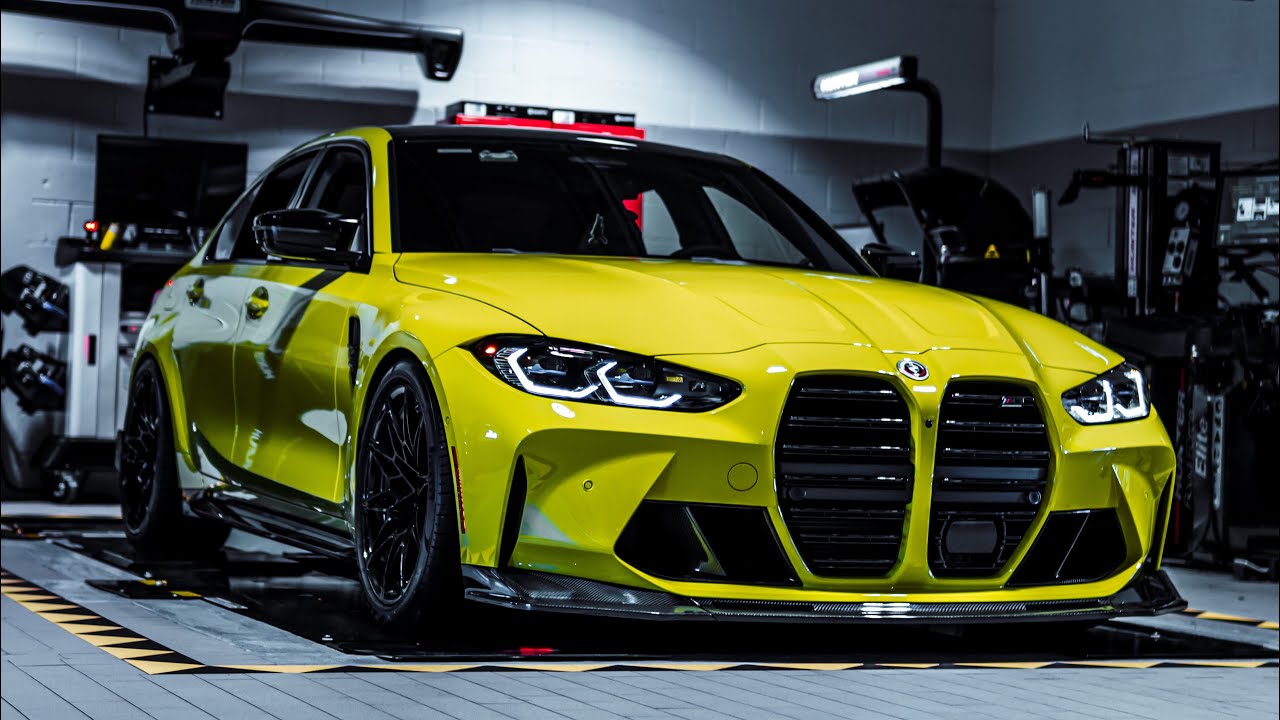 2023 G80 M3 xDrive with ​MAD catless 3.5&rdquo; downpipe + MAD single resonated midpipe + valve controller
