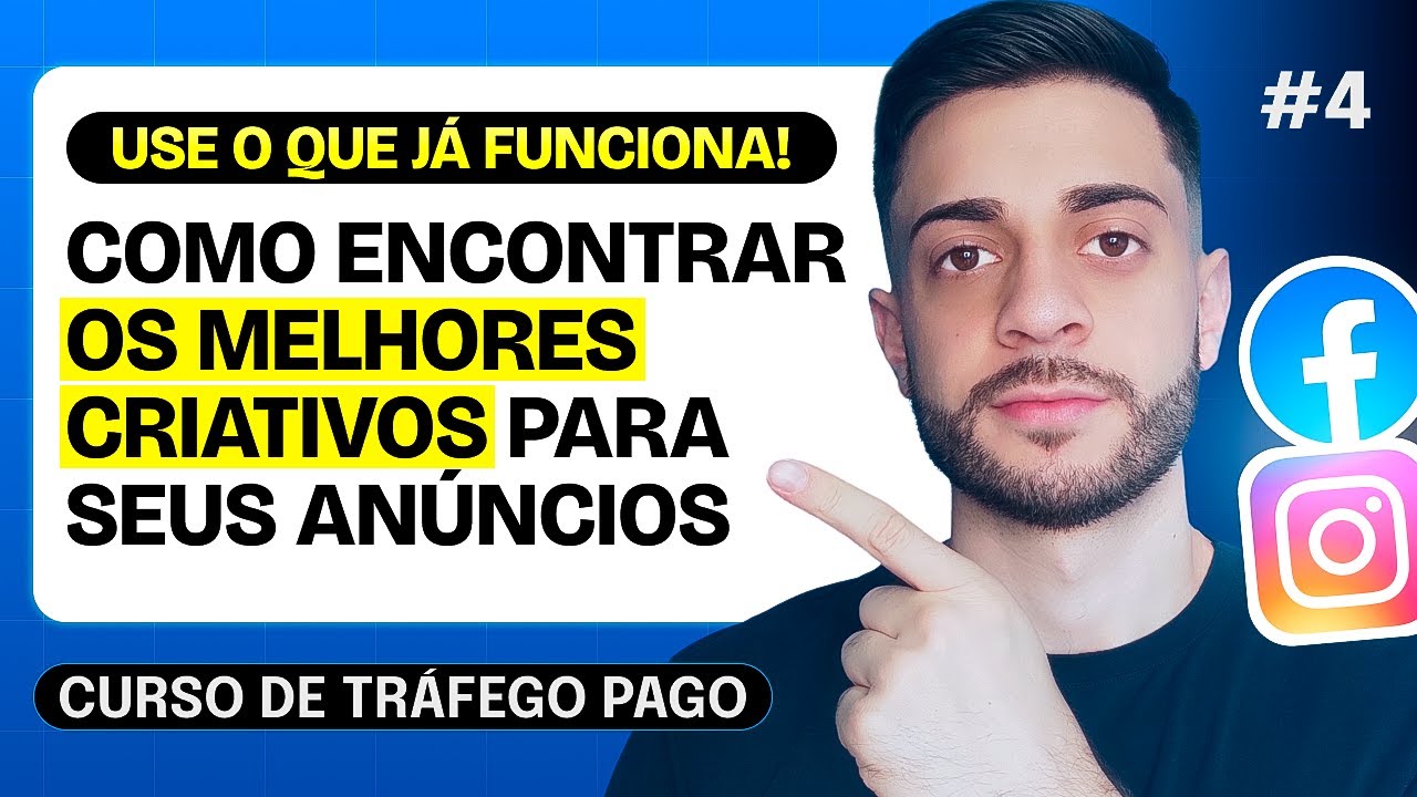 Biblioteca de Anúncios Facebook: Como Encontrar as Melhores Referências | Curso Tráfego Pago Aula 4